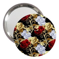 Roses Seamless Pattern 3  Handbag Mirrors by Grandong