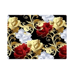 Roses Seamless Pattern Premium Plush Fleece Blanket (mini) by Grandong