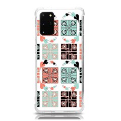 Mint Black Coral Heart Paisley Samsung Galaxy S20plus 6 7 Inch Tpu Uv Case by Grandong