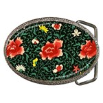 Background Vintage Japanese Design Belt Buckles Front