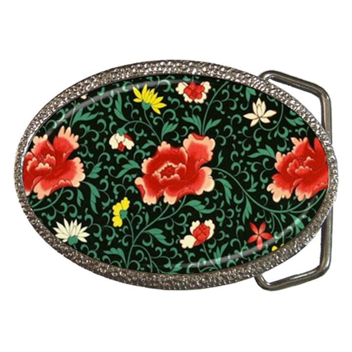 Background Vintage Japanese Design Belt Buckles