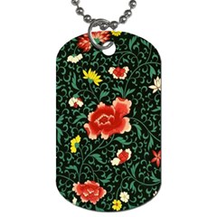 Background Vintage Japanese Design Dog Tag (two Sides) by Grandong