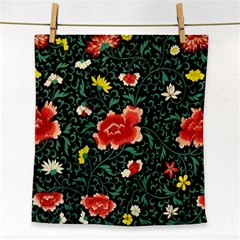 Background Vintage Japanese Design Face Towel by Grandong