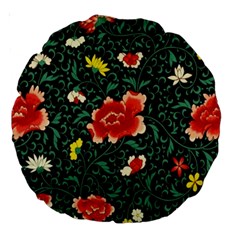 Background Vintage Japanese Design Large 18  Premium Round Cushions by Grandong