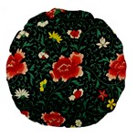 Background Vintage Japanese Design Large 18  Premium Round Cushions Front