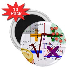 Mathematics Formula Physics School 2 25  Magnets (10 Pack)  by Grandong