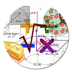 Mathematics Formula Physics School Magnet 5  (round) by Grandong