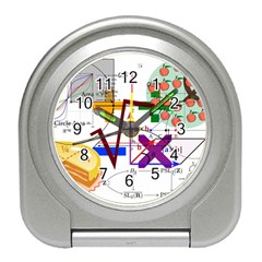 Mathematics Formula Physics School Travel Alarm Clock by Grandong