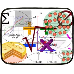 Mathematics Formula Physics School Fleece Blanket (mini) by Grandong