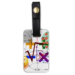 Mathematics Formula Physics School Luggage Tag (one Side) by Grandong