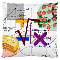 Mathematics Formula Physics School Large Cushion Case (one Side) by Grandong