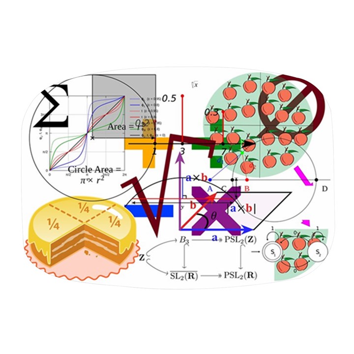 Mathematics Formula Physics School Mini Square Pill Box