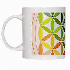 Mandala Rainbow Colorful White Mug