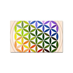 Mandala Rainbow Colorful Sticker Rectangular (100 pack)