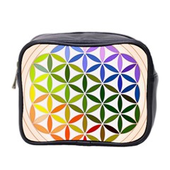 Mandala Rainbow Colorful Mini Toiletries Bag (Two Sides)