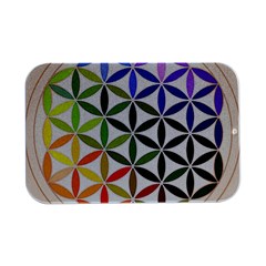 Mandala Rainbow Colorful Open Lid Metal Box (silver)  