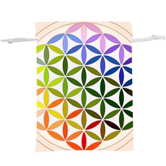 Mandala Rainbow Colorful Lightweight Drawstring Pouch (XL)