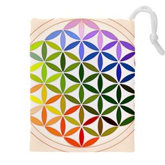 Mandala Rainbow Colorful Drawstring Pouch (5XL)