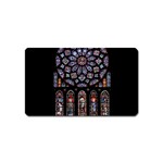 Chartres Cathedral Notre Dame De Paris Stained Glass Magnet (Name Card) Front