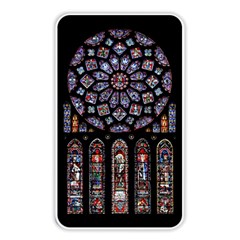 Chartres Cathedral Notre Dame De Paris Stained Glass Memory Card Reader (rectangular) by Grandong