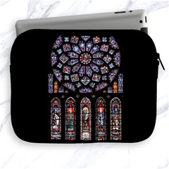 Chartres Cathedral Notre Dame De Paris Stained Glass Apple Ipad 2/3/4 Zipper Cases by Grandong