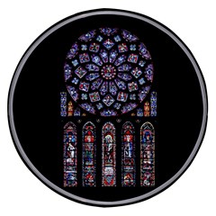 Chartres Cathedral Notre Dame De Paris Stained Glass Wireless Fast Charger(black) by Grandong