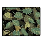 Autumn Fallen Leaves Dried Leaves Two Sides Fleece Blanket (Small) 45 x34  Blanket Front