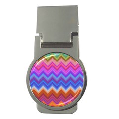 Pattern Chevron Zigzag Background Money Clips (round)  by Grandong