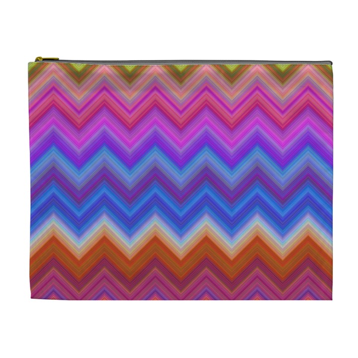 Pattern Chevron Zigzag Background Cosmetic Bag (XL)