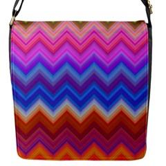 Pattern Chevron Zigzag Background Flap Closure Messenger Bag (s) by Grandong