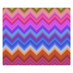 Pattern Chevron Zigzag Background Two Sides Premium Plush Fleece Blanket (small) by Grandong