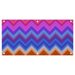 Pattern Chevron Zigzag Background Banner And Sign 4  X 2  by Grandong