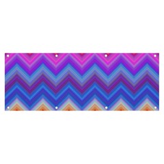 Pattern Chevron Zigzag Background Banner And Sign 8  X 3  by Grandong