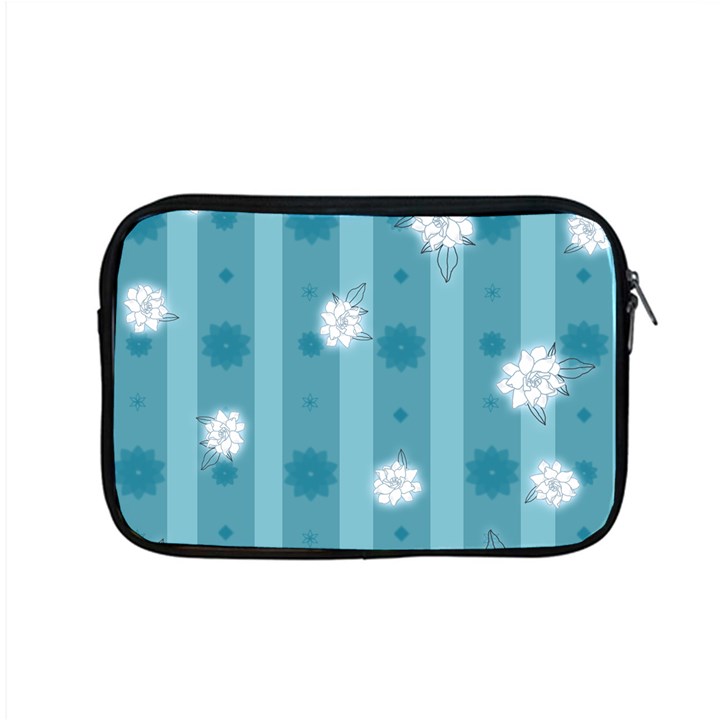 Gardenia Flowers White Blue Apple MacBook Pro 15  Zipper Case