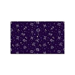 Vector Seamless Dark Zodiac Sign Star Symbol Pattern Sticker (rectangular) by Grandong