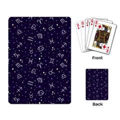 Vector Seamless Dark Zodiac Sign Star Symbol Pattern Playing Cards Single Design (rectangle) by Grandong