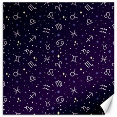 Vector Seamless Dark Zodiac Sign Star Symbol Pattern Canvas 20  X 20  by Grandong