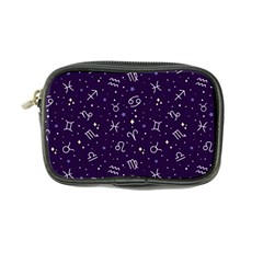 Vector Seamless Dark Zodiac Sign Star Symbol Pattern Coin Purse by Grandong