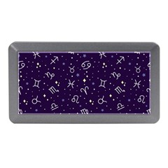 Vector Seamless Dark Zodiac Sign Star Symbol Pattern Memory Card Reader (mini) by Grandong