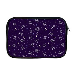 Vector Seamless Dark Zodiac Sign Star Symbol Pattern Apple Macbook Pro 17  Zipper Case by Grandong