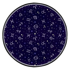 Vector Seamless Dark Zodiac Sign Star Symbol Pattern Wireless Fast Charger(black) by Grandong