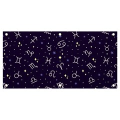 Vector Seamless Dark Zodiac Sign Star Symbol Pattern Banner And Sign 4  X 2  by Grandong