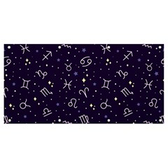 Vector Seamless Dark Zodiac Sign Star Symbol Pattern Banner And Sign 8  X 4  by Grandong