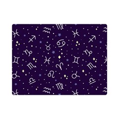 Vector Seamless Dark Zodiac Sign Star Symbol Pattern Premium Plush Fleece Blanket (mini) by Grandong