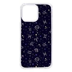 Vector Seamless Dark Zodiac Sign Star Symbol Pattern Iphone 14 Pro Max Tpu Uv Print Case by Grandong