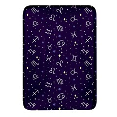 Vector Seamless Dark Zodiac Sign Star Symbol Pattern Rectangular Glass Fridge Magnet (4 Pack) by Grandong