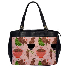 Japanese Street Food Soba Noodle In Bowl Pattern Oversize Office Handbag by Grandong