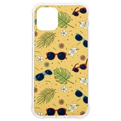 Seamless Pattern Of Sunglasses Tropical Leaves And Flower Iphone 12/12 Pro Tpu Uv Print Case by Grandong