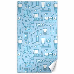 Dentist Blue Seamless Pattern Canvas 40  X 72  by Grandong