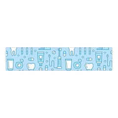 Dentist Blue Seamless Pattern Velvet Scrunchie by Grandong